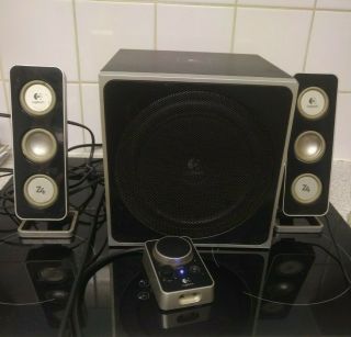 Logitech Z - 4 Speaker System 80w Black (2.  1) - 99p Start :p Rare Top Sounds