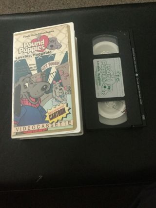 Rare 1985 Pound Puppies Loveable,  Huggable Vhs Tape