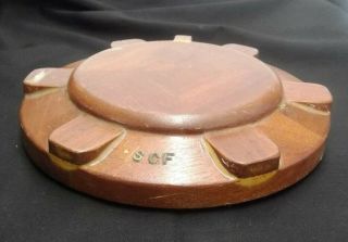Small Foundry Casting Pattern Mold Mahogany Wood Dt 025 Scf Industrial Sculpture