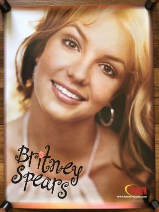 Britney Spears Tower Records Rare Promo Poster