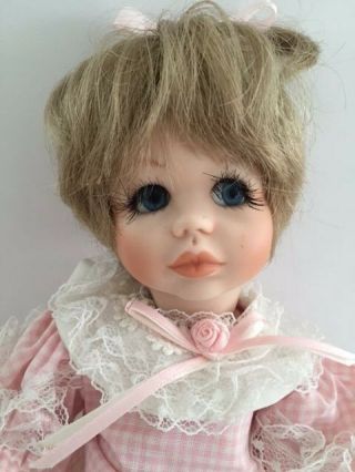 Franklin Heirloom,  Porcelain 9 " Doll By Maryse Nicole.  Limited Edition,  Signed