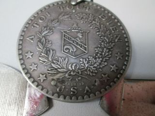Antique USA Hickok French Coin Cigar Cutter Pocket Knife Pendant 3