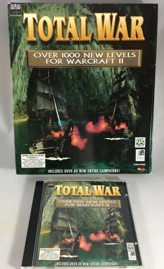 Total War Over 1000 Levels For Warcraft Ii Version 2 1996 Rare