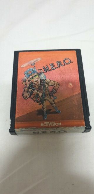 H.  E.  R.  O.  For Atari 2600 Hero Game Cartridge Rare And Collectible