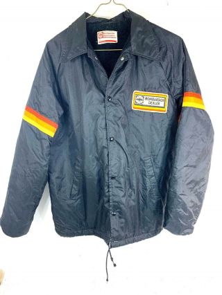 Vintage Bombardier Dealer Ski - Doo Snowmobile Jacket Winter Coat Men’s Medium