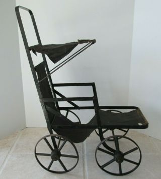 Antique Old Style Doll Baby Buggy Carriage Stroller 22 " Tall X 16 " Long X 10 " Wide