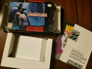 Snes Nosferatu Box Only Rare