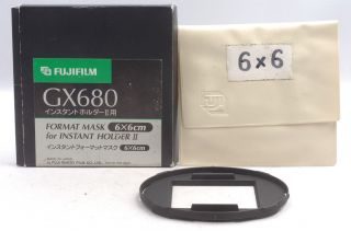 @ Ship In 24 Hrs @ Rare @ Fujifilm Gx680 6x6 Format Mask For Instant Holder Ii
