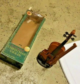 Vintage Telco Electronic Violin 6 Favorite Christmas Carols Melody Song Rare