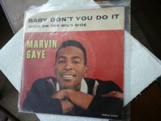 Very Rare Northern Soul / Marvin Gaye / Tamla Motown Globe 1964 Picture Sleeve