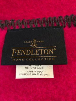 Pendleton King Size Wool Blanket.  2 SIDED - USA Made.  RARE color combo 3