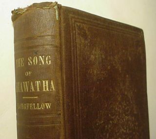 1856 Antique Book the Song of Hiawatha by Henry Wadsworth Longfellow 2