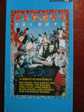 Rare Vhs: " Reggae Tribute " To Bob Marley Dennis Brown,  Eek A Mouse,  Steel Pulse,