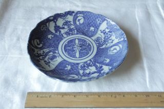 Vintage Japanese Blue And White Plate - Unique,  Handmade