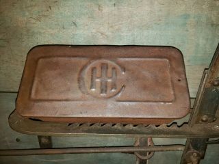 Vintage International Harvester Ih Case Tractor Metal Tool Box Toolbox Antique