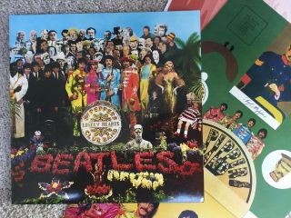 The Beatles - Sgt Pepper,  50th Anniversary - Rare Vinyl Album With Inserts