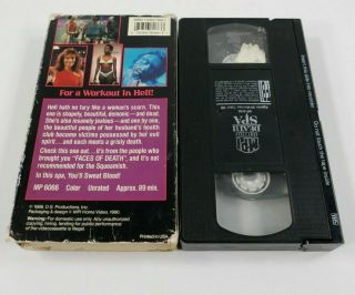 Death Spa Uncut Movie Rare OOP VHS 1988 Cult Horror Trash Video Tape 2
