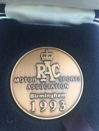 Rac Msa Network Q Rally Great Britain Finishers Medal 1993.  Bnib.  Rare & Unique