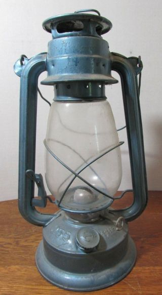 Anchor Brand Vintage Nautical Ship Lantern Lamp Kerosene Oil Blue 12 " 255