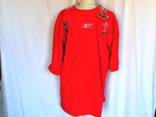 Wales Rugby Union World Cup 2007 Jersey Reebok Adult Men Large Pro - Fit Bnwt Rare