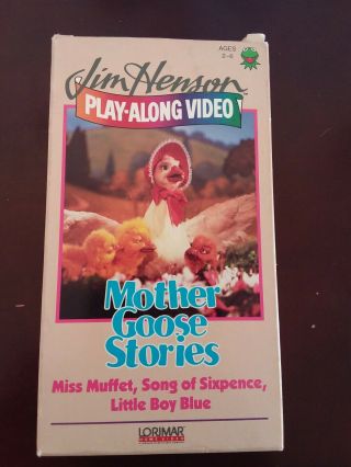 Jim Hensons Muppets Muffet Mother Goose Stories Rare Vintage Collector Kids Vhs