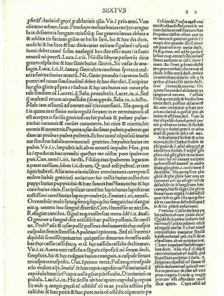 15thc Incunabula Leaf/page " The Of Priscian " Venice,  1492