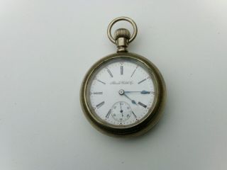Pocket Watch Illinois 18 - S,  (1908),  17 Jewels As Running For Over 12 Hrs.