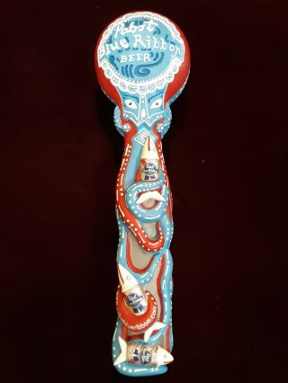 Pabst Blue Ribbon Beer Tap Handle Rare Figural Pabst Octopus Beer Tap Handle