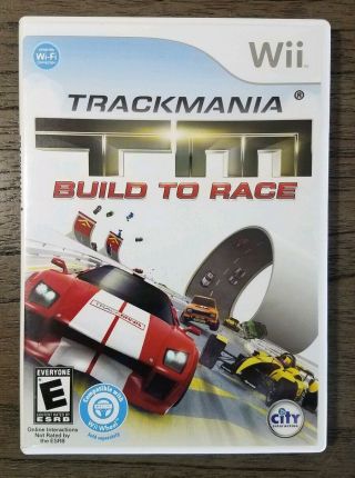 Trackmania: Build To Race (nintendo Wii,  2011) Complete - Tm Rare