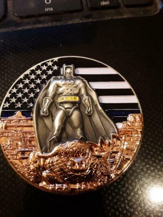 Rare Batman " The Dark Knight " Gotham Police Department Challenge Coin