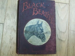 Vintage Rare Black Beauty Book,  Jarrold & Sons Circa 1890 Rare Red,  Horse,  Gift