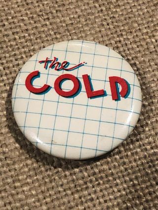 Vintage The Cold Wave Band Pin 1980s Rare Vance Degeneres