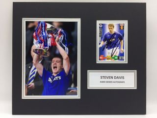 Rare Steven Davis Rangers Signed Photo Display,  Autograph Glasgow
