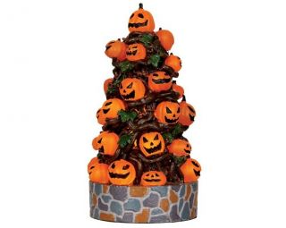 Very Rare/retired Lemax Spooky Town Lighted Pumpkin Tree 34624 Halloween