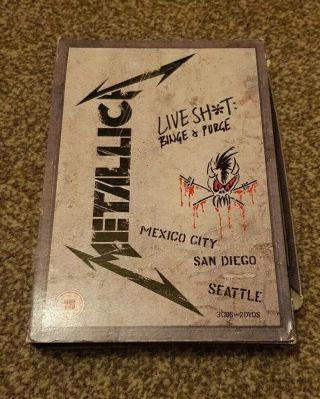 Metallica Live Shit: Binge And Purge 3 Cd,  2 Dvd Boxset Rare.