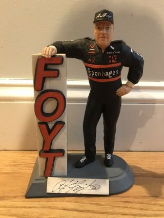 A.  J.  Foyt Limited Edition Rare Salvino Figurine Statue Signed