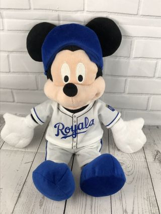 Kansas City Royals Rare Major League Baseball Mickey Mouse Plush Disney 16 "