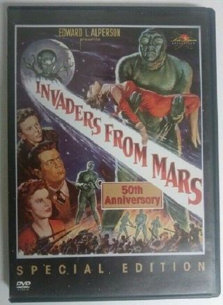 Invaders From Mars 50th Anniversary Dvd Out Of Print Rare Sci - Fi Classic Oop