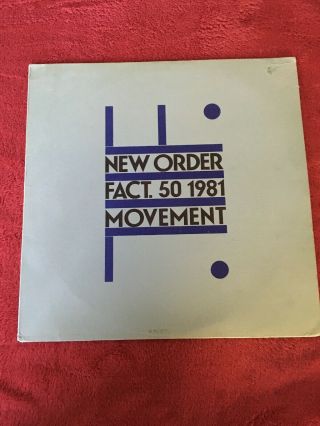 Order " Movement " Lp Rare 1st Uk Press Vinyl Album Fact.  50 1981 Ex