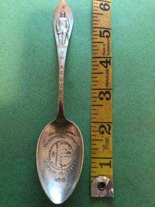 1913 Sterling Silver Spoon 32nd Triennial Conclave Grand Commandery Denver 26g