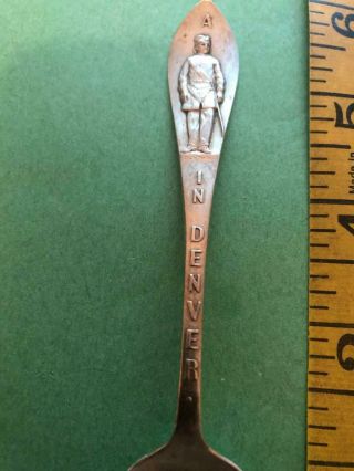 1913 STERLING SILVER SPOON 32ND TRIENNIAL CONCLAVE GRAND COMMANDERY DENVER 26G 3