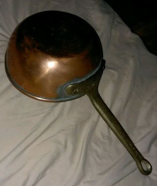 Antique Hand Forged Copper Cooking Pot.  Very Old & Untouched.