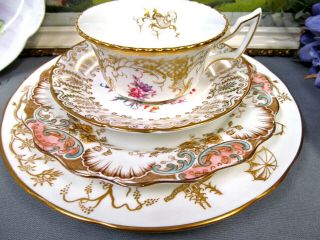 Vintage Tea Cup And Saucer Marriage Set Paragon Coalport Pink Rose Teacup Set