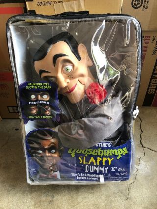 Slappy Goosebumps Ventriloquist 30 " Dummy Doll Vintage 90s - Opened Box