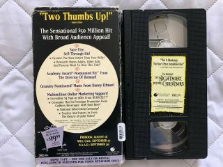 Pre - owned Tim Burton ' s The Nightmare Before Christmas Demo Tape Rare 3