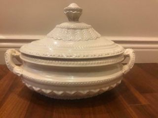 Vintage Ceramic Soup Tureen Made In Italy