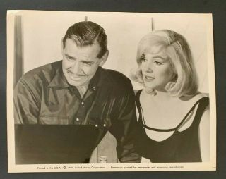 Marilyn Monroe Clark Gable 1960 " Misfits " Rare Movie Still Press Photo