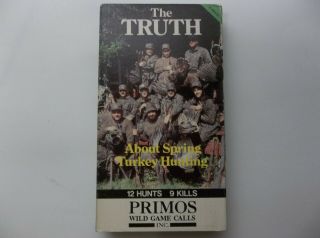 Primos The Truth About Spring Turkey Hunting Vhs Extremely Rare 1 I First
