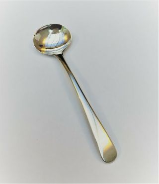 & Rare George Iii Solid Silver Condiment Spoon John Bourne C1799