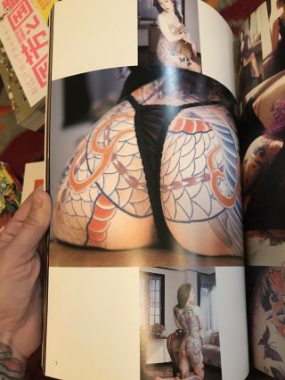 RARE Japanese Tattoo Ladies Kinbaku Shibari Photo Book Backpiece Irezumi 3